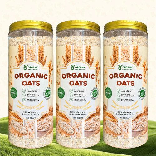 Yến mạch cán vỡ Organic Garden Food