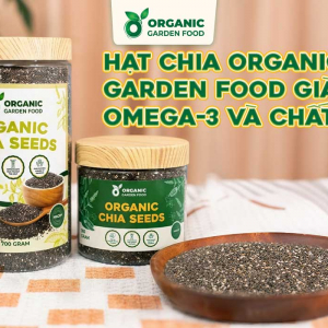 Hạt Chia Ấn Độ Organic Garden Food - thực phẩm giàu Omega-3 và chất xơ - Ảnh 3